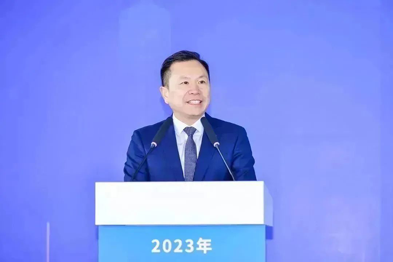 共建未来丨PG直营股份（上海）创新基地亮相“2023年闵行区沉大工程项目开工典礼”主会。